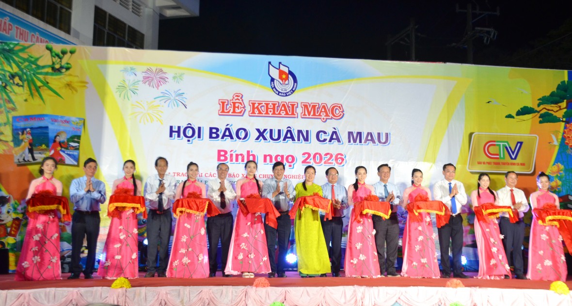 Không gian Văn hóa Báo chí - Điểm nhấn đặc sắc đầu Xuân ở Cà Mau