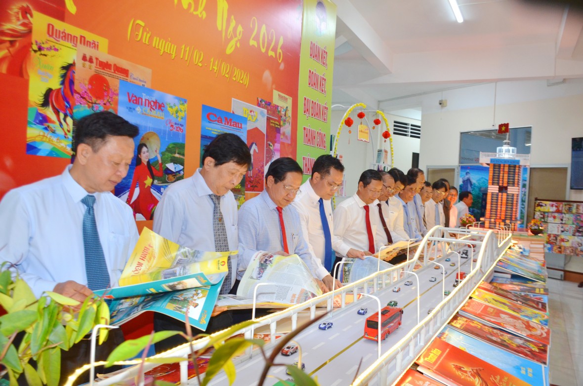 Không gian Văn hóa Báo chí - Điểm nhấn đặc sắc đầu Xuân ở Cà Mau
