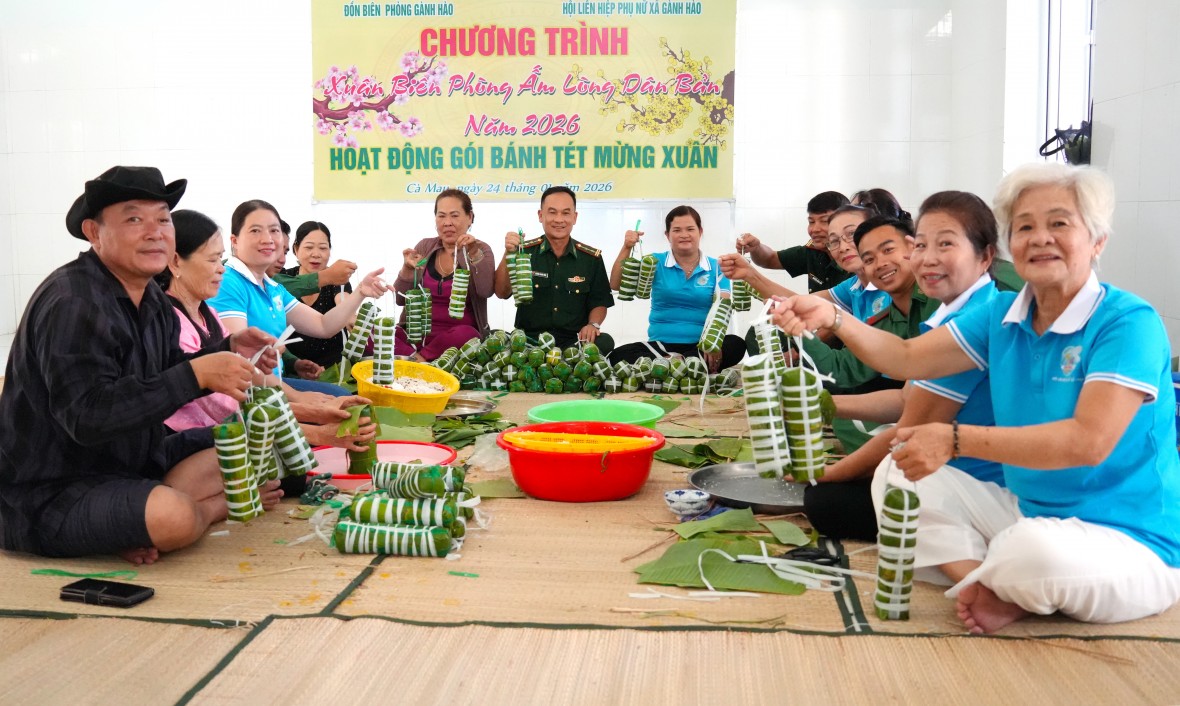 Xuân nơi đầu sóng: Ấm áp tình quân – dân trên tuyến đầu biên giới biển Cà Mau