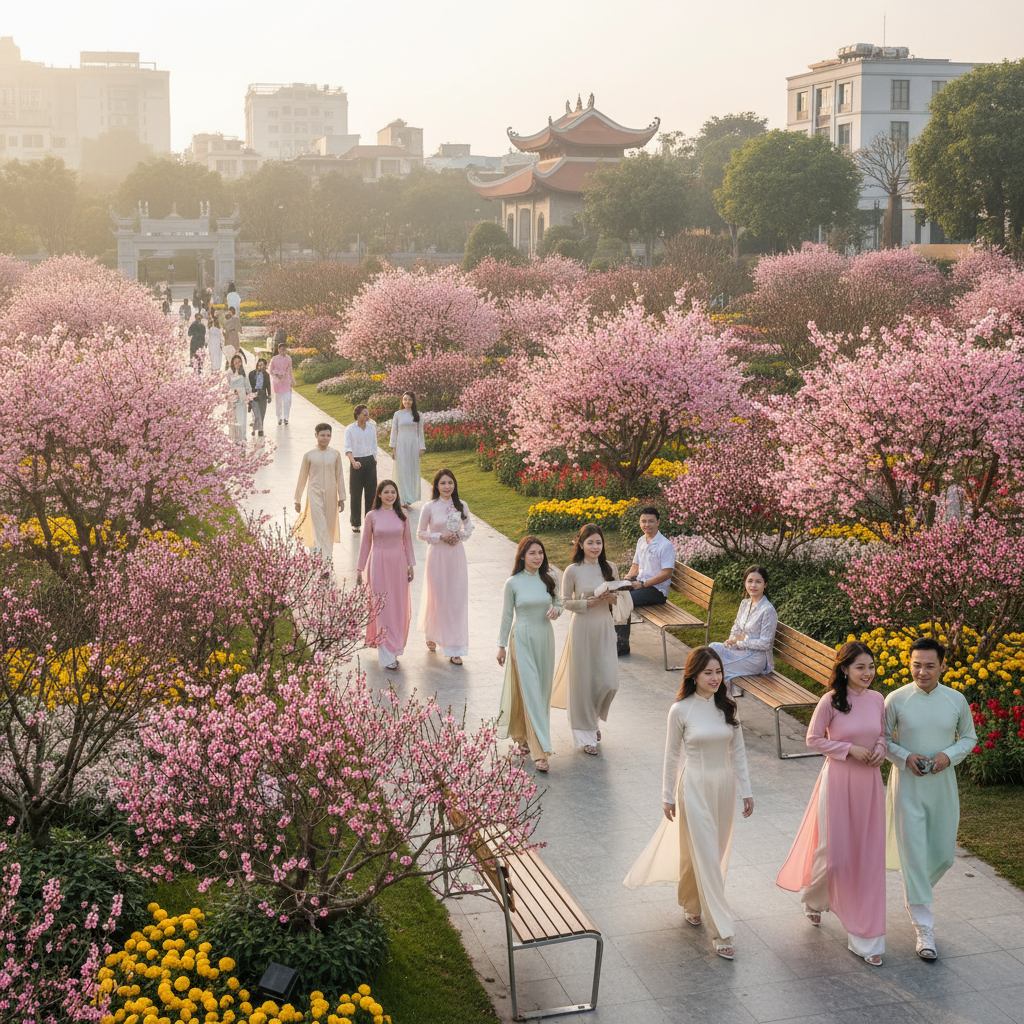 Ứng xử nơi công cộng ngày xuân: Nét đẹp văn hóa từ những hành động nhỏ nhất