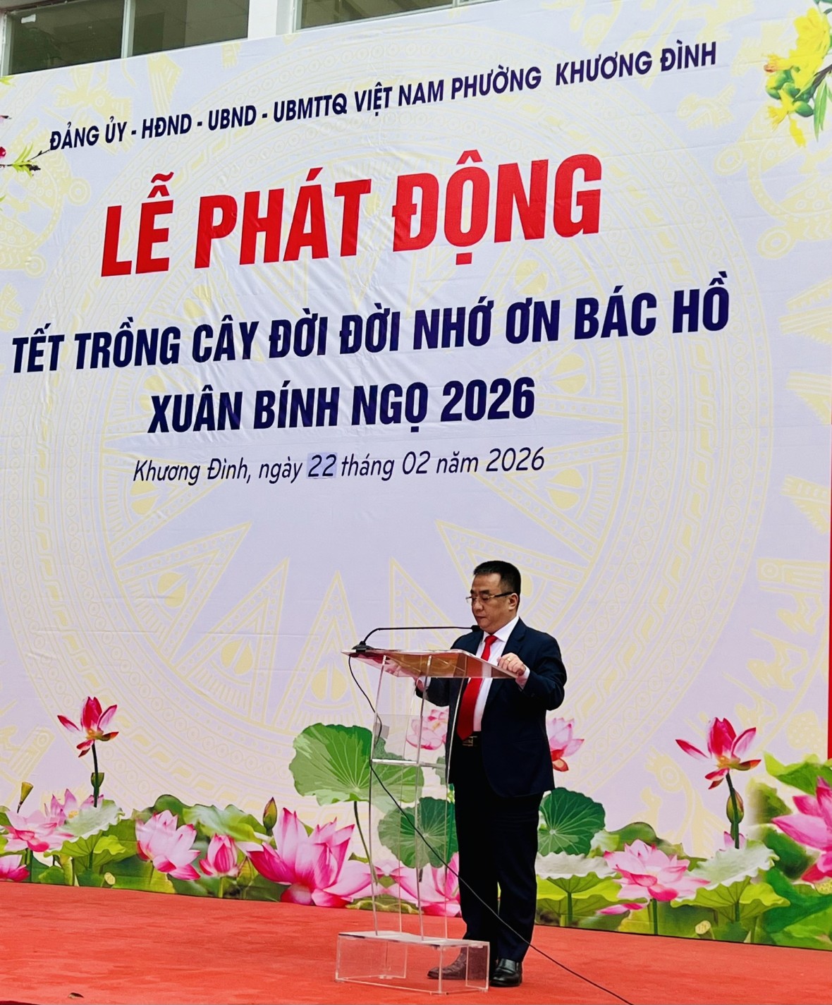 Phường Khương Đình sôi nổi tổ chức Lễ phát động Tết trồng cây Xuân Bính Ngọ 2026