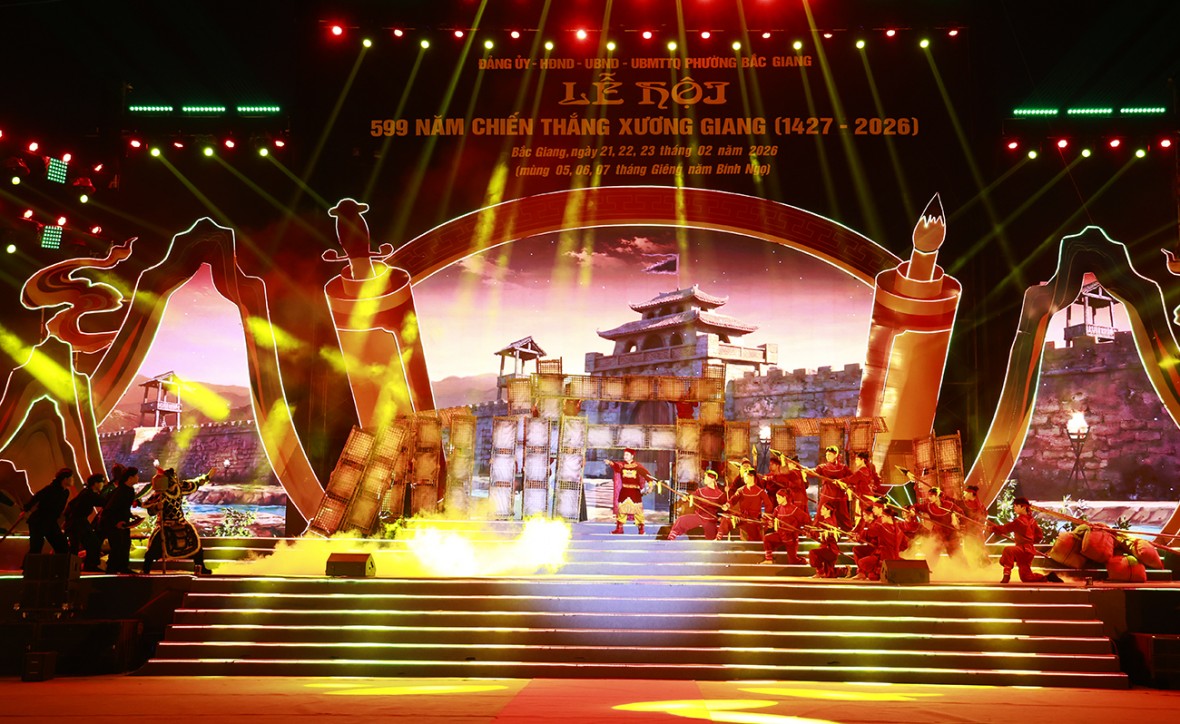 Bắc Ninh tưng bừng khai mạc Lễ hội 599 năm Chiến thắng Xương Giang