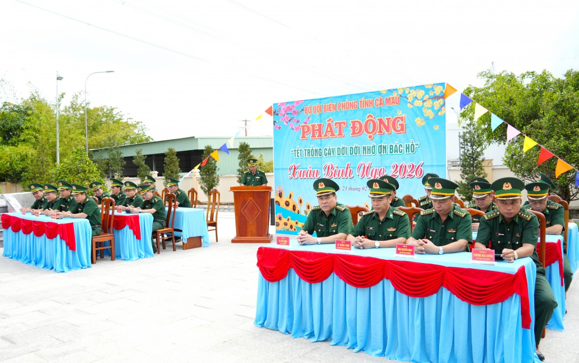 BĐBP Cà Mau phát động Tết trồng cây Xuân Bính Ngọ 2026