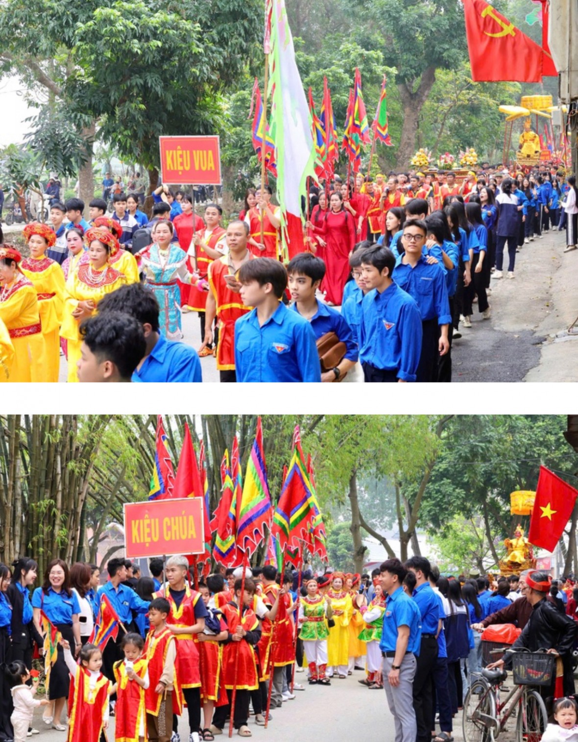 Uy nghiêm nghi lễ rước Vua giả cầu quốc thái dân an