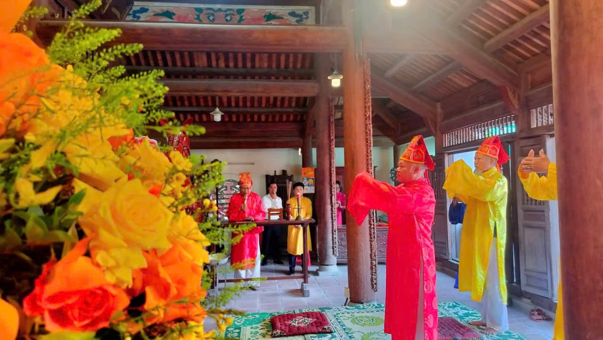 Lễ Đại tế được tổ chức trang nghiêm.