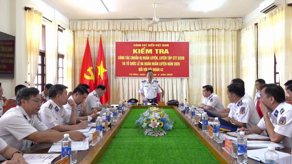 Hải đoàn 42 hoàn thành tốt các nội dung chuẩn bị ra quân huấn luyện