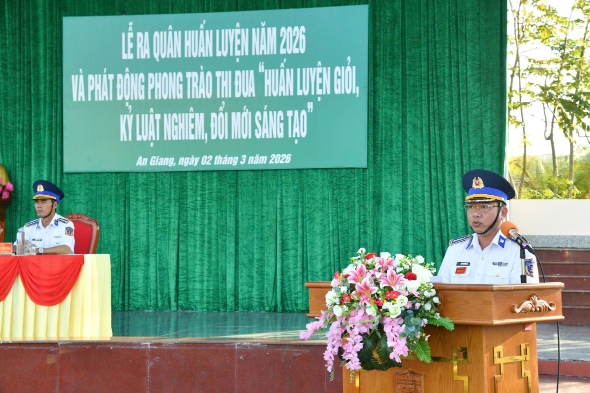 BTL Vùng Cảnh sát biển 4 tổ chức Lễ ra quân huấn luyện năm 2026