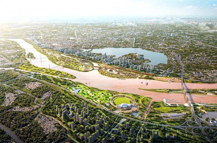 Hà Nội tăng cường quản lý đất đai, xây dựng khu vực trục đại lộ cảnh quan sông Hồng