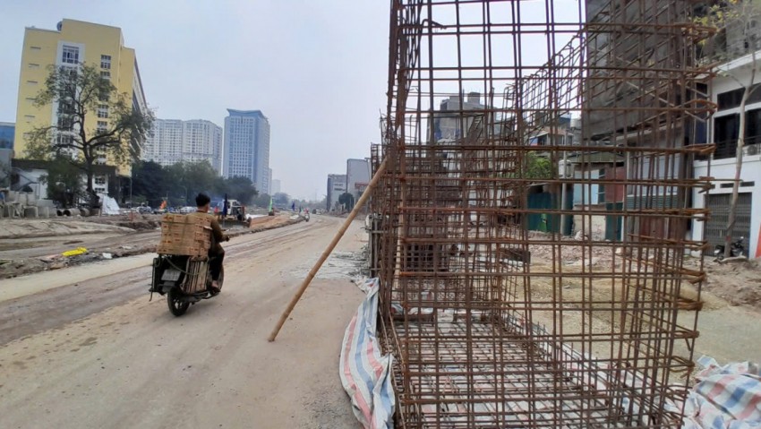 Hình ảnh Dự án Vành đai 1, đoạn Hoàng Cầu - Voi Phục sau gần 3 tháng giải phóng mặt bằng