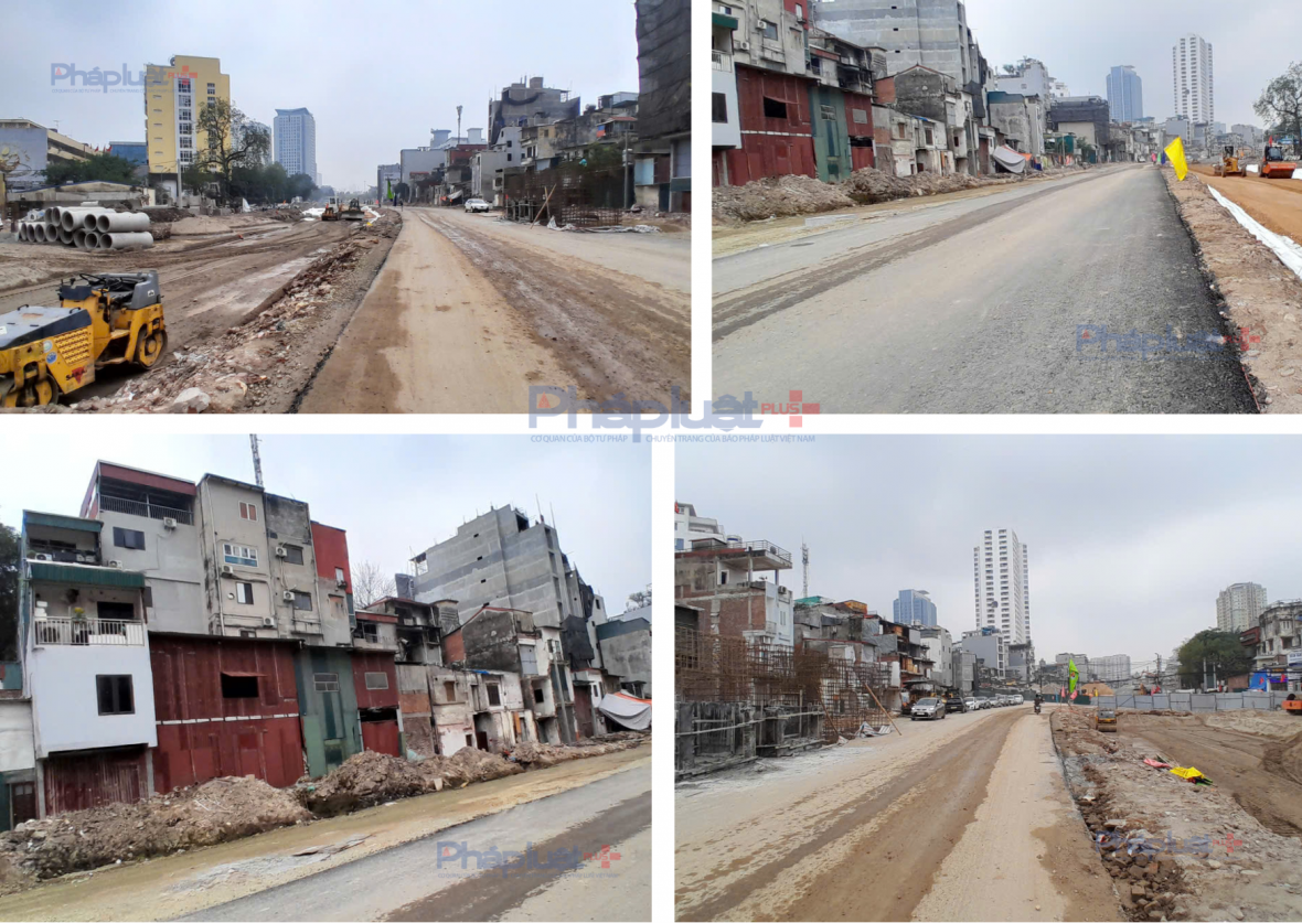 Hình ảnh Dự án Vành đai 1, đoạn Hoàng Cầu - Voi Phục sau gần 3 tháng giải phóng mặt bằng