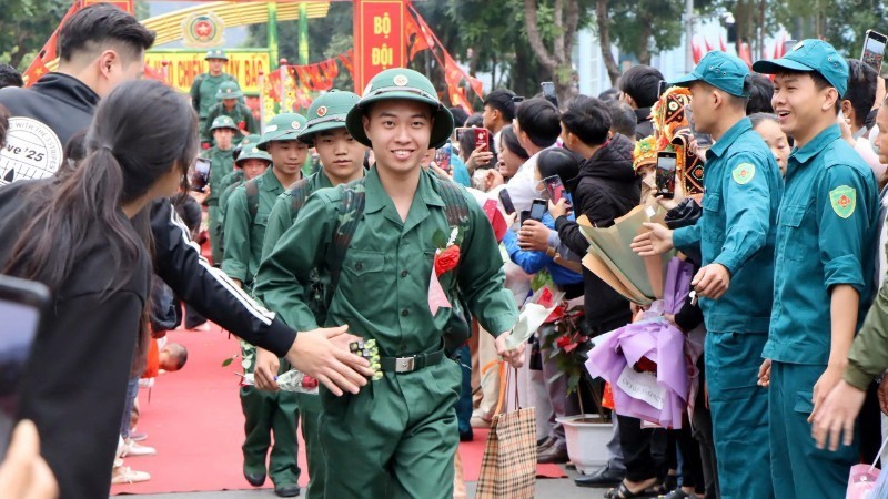 Lai Châu: 72% tân binh viết đơn tình nguyện tham gia nghĩa vụ quân sự