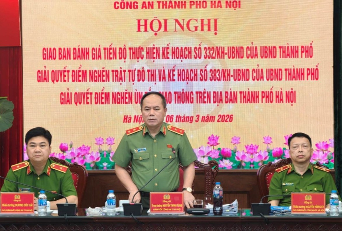 Giám đốc Công an Hà Nội: Không khoán trắng, nể nang vi phạm trật tự đô thị