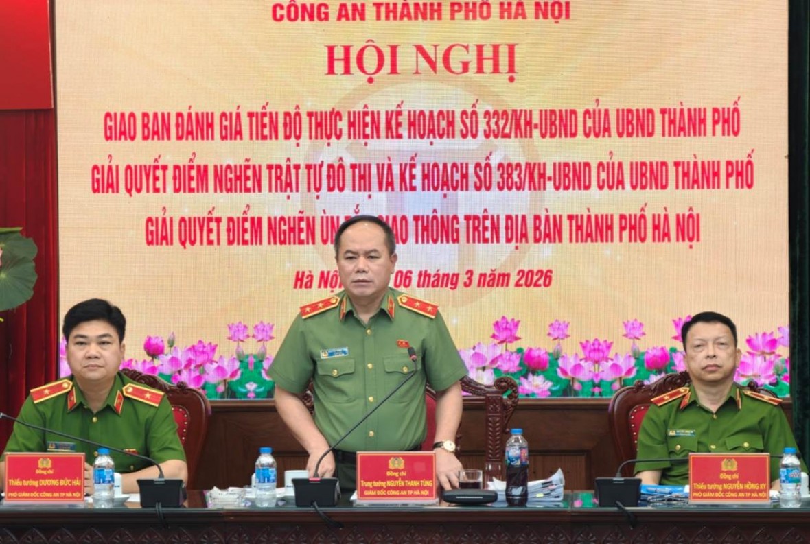 Giám đốc Công an Hà Nội: Không khoán trắng, nể nang vi phạm trật tự đô thị