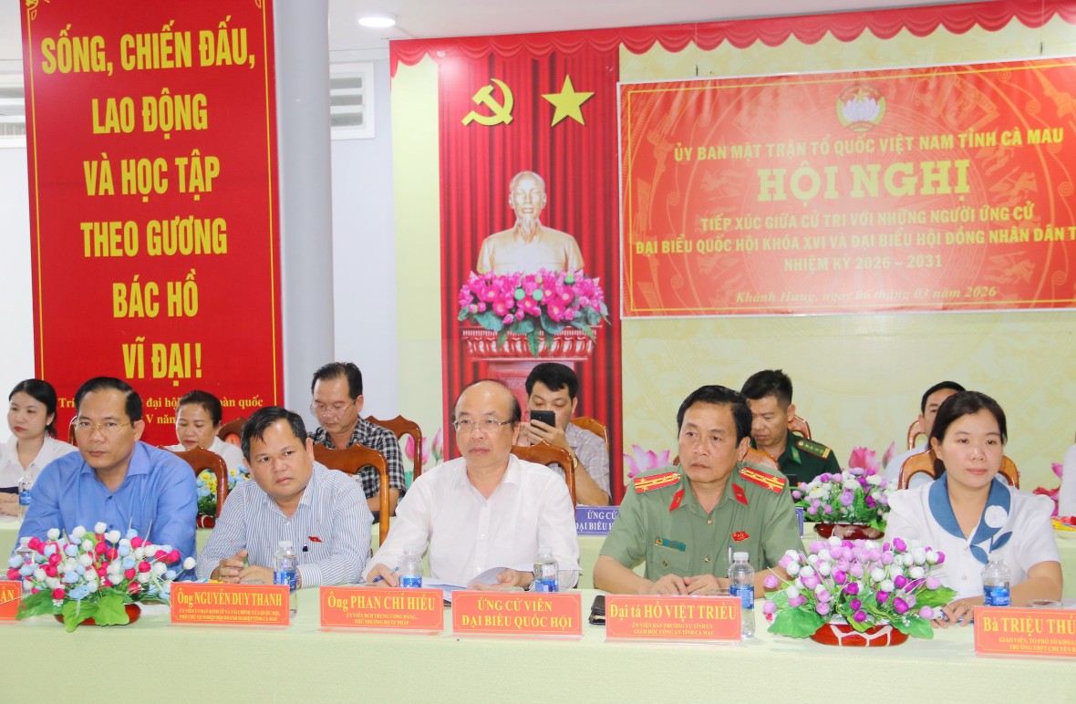 Ứng cử viên ĐBQH Phan Chí Hiếu cam kết đưa tiếng nói cử tri Cà Mau đến Nghị trường Quốc hội