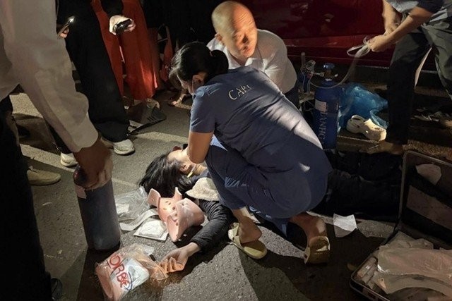 Một trong số các nạn nhân trong vụ tai nạn liên hoàn 