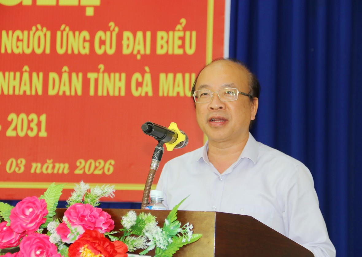 Ứng cử viên ĐBQH khóa XVI cam kết hành động vì sự phát triển của xã Phú Tân, Cà Mau