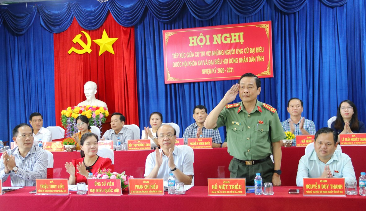 Đại tá Hồ Việt Triều: Sẽ đưa tiếng nói của cử tri Cà Mau đến nghị trường Quốc hội