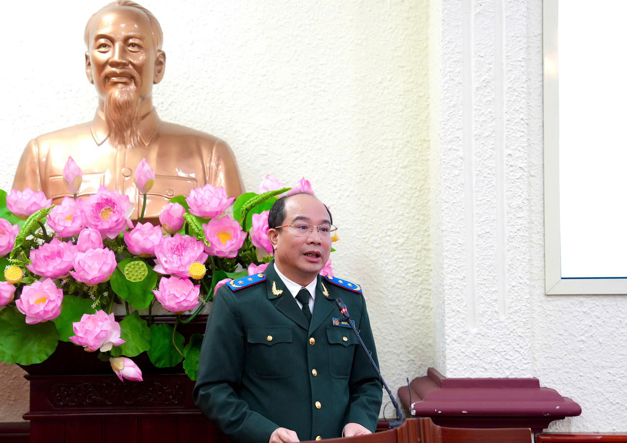 Cục trưởng Cục Quản l&yacute; THADS Nguyễn Thắng Lợi ph&aacute;t biểu tại buổi Lễ.