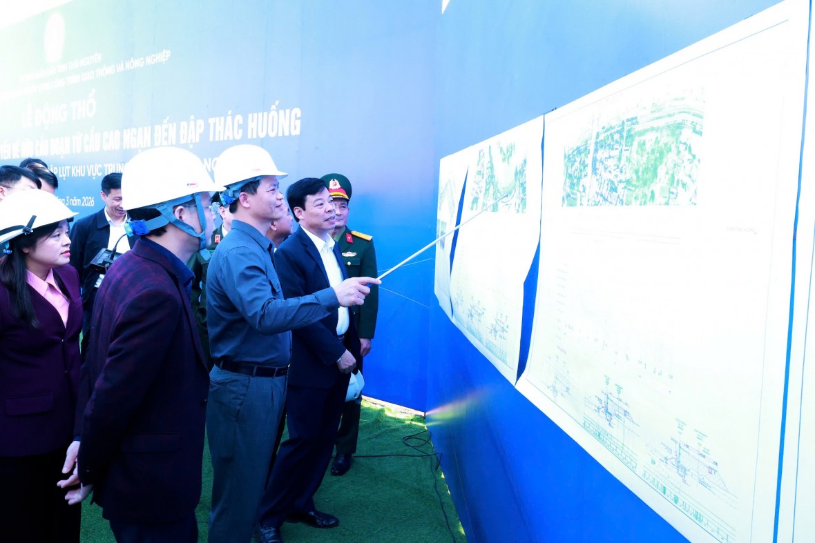 Thái Nguyên triển khai dự án chống ngập lụt hơn 8.500 tỷ đồng