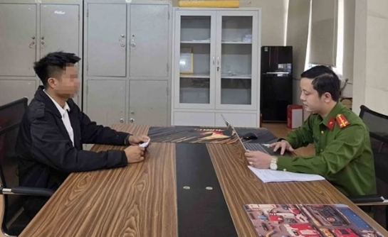  Anh P.T.A bị xử phạt 5 triệu đồng do không chấp hành yêu cầu của lực lượng chức năng.