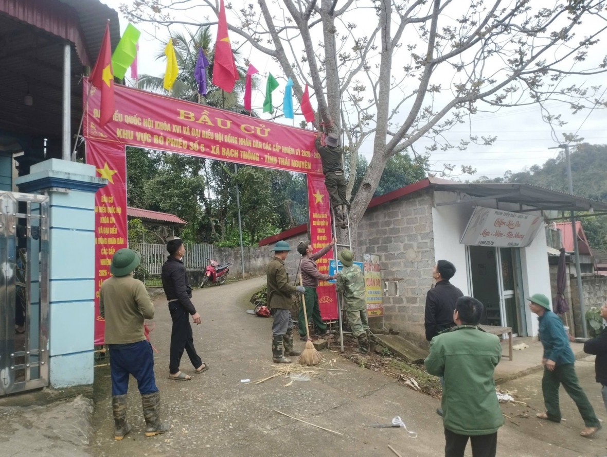 Thái Nguyên: Xã Bạch Thông sẵn sàng cho ngày hội non sông