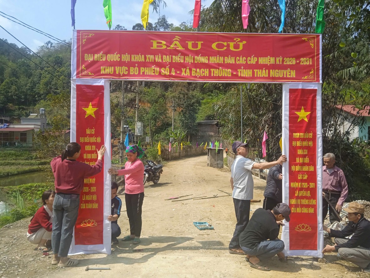 Thái Nguyên: Xã Bạch Thông sẵn sàng cho ngày hội non sông