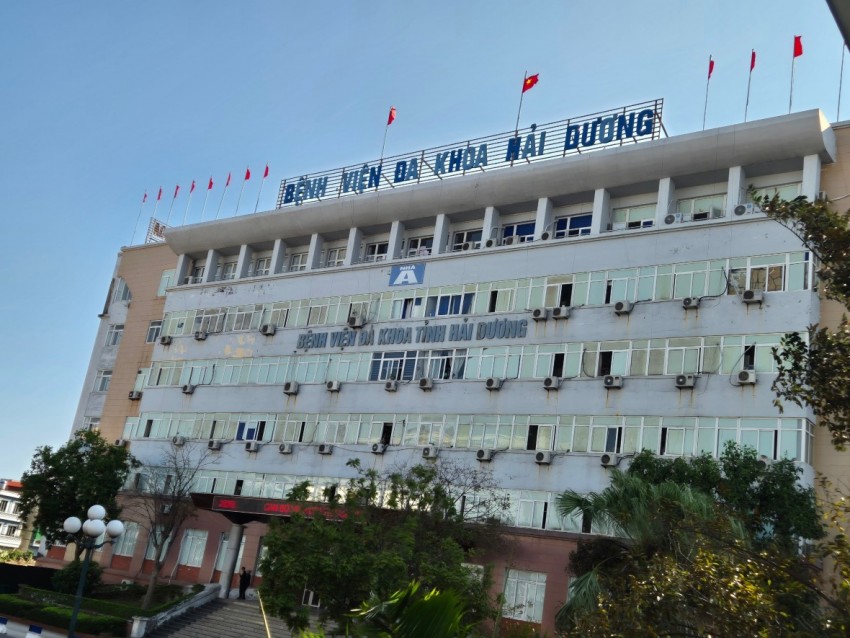 Trụ sở Bệnh viện đa khoa tỉnh Hải Dương.