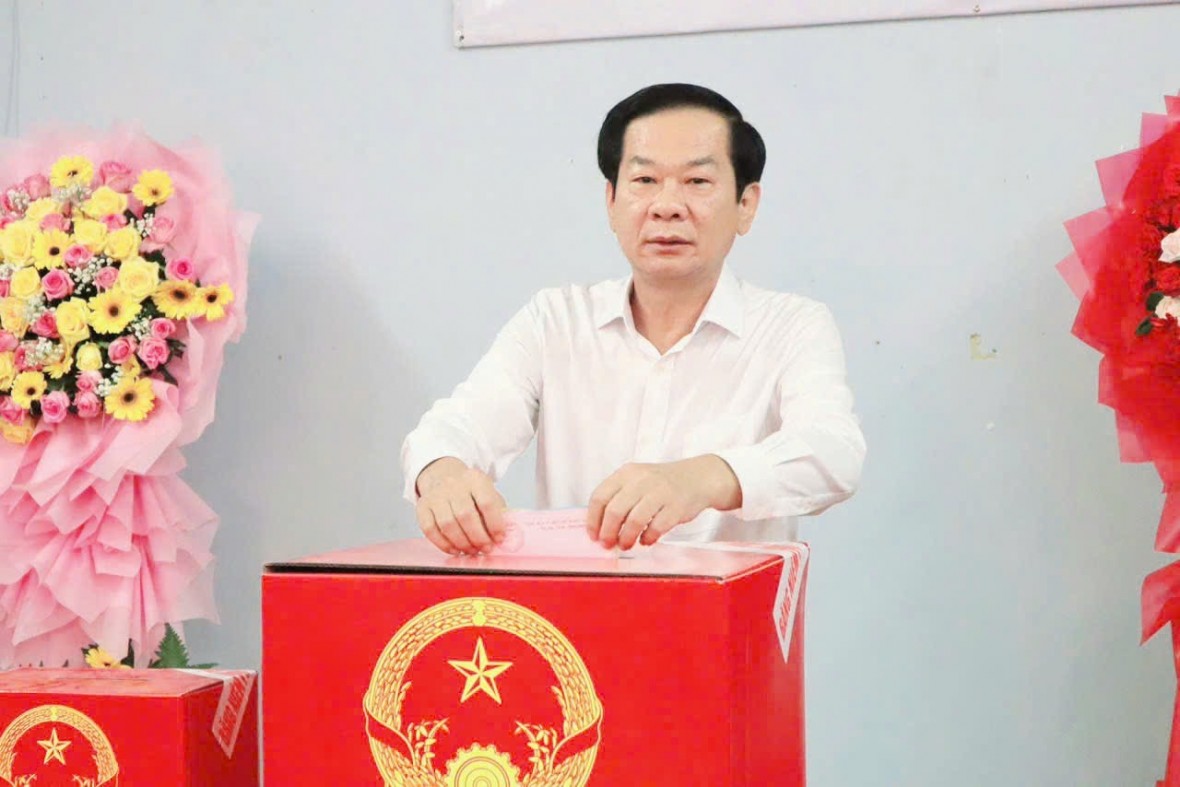 Hơn 3,3 triệu cử tri An Giang phấn khởi đi bầu cử