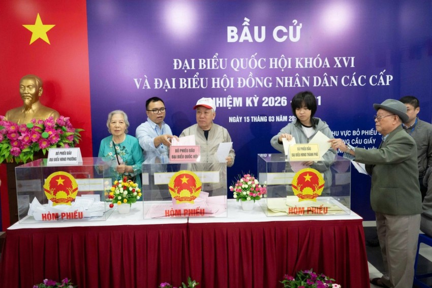 Trên 76 triệu cử tri trong cả nước đã tham gia bỏ phiếu, đạt tỷ lệ 99,38%