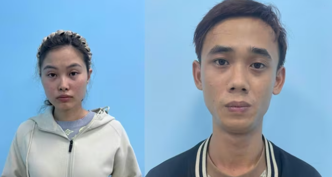 Vợ chồng Nguyễn Thị Vọng và Nguyễn Hoài Nam cầm đầu đường dây bán cần sa qua mạng xã hội.