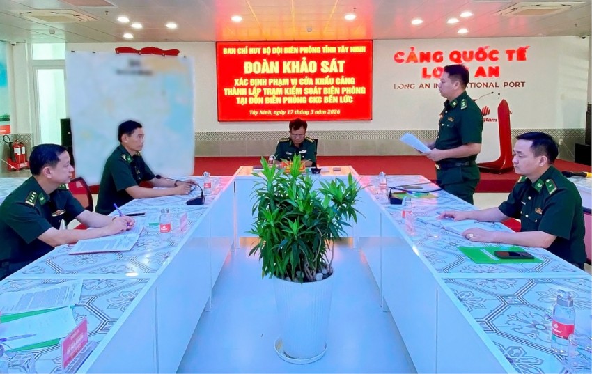 BĐBP Tây Ninh: Khảo sát xác định phạm vi cửa khẩu cảng, thành lập Trạm Kiểm soát Biên phòng