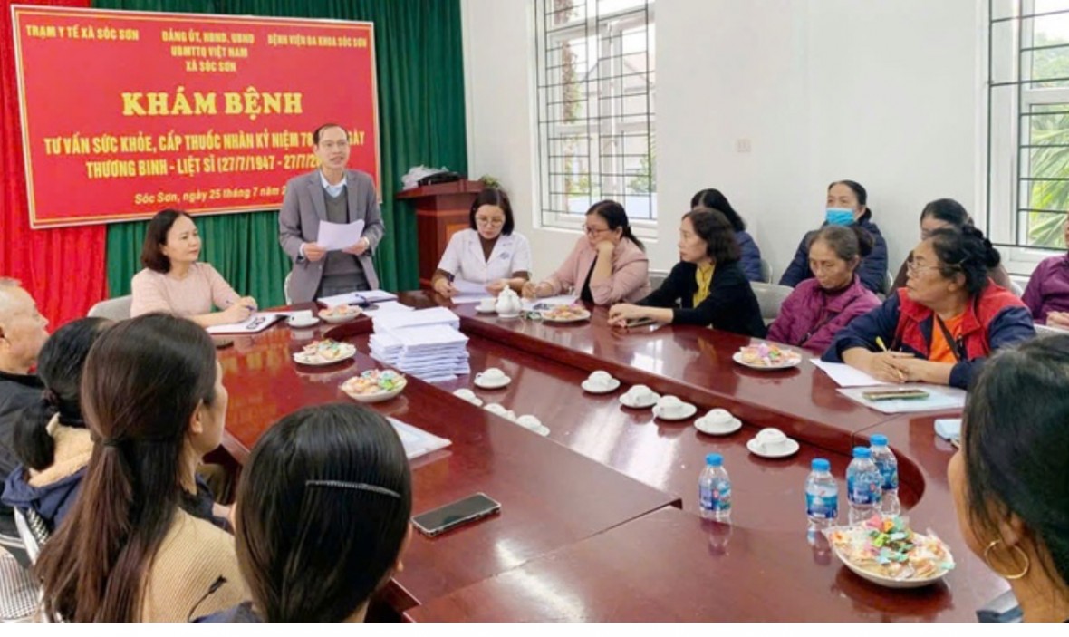 Xã Sóc Sơn đạt tỷ lệ 99,97% nhân khẩu được quản lý trên Hệ thống Hồ sơ sức khỏe điện tử