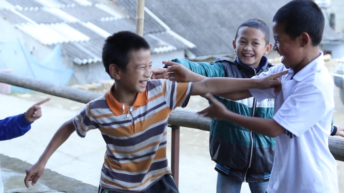 Những đứa trẻ ở Sapa.