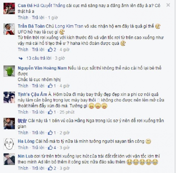 Cộng đồng mạng tỏ ra cực kỳ t&ograve; m&ograve;. Nguồn: Facebook.