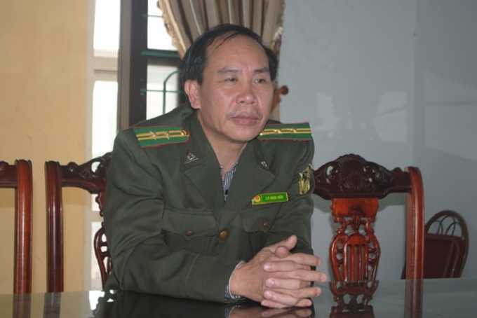 &Ocirc;ng L&ecirc; Ngọc Hữu khẳng định: H&agrave;nh vi của Chu Văn Cường l&agrave; tr&aacute;i ph&eacute;p, g&acirc;y bất b&igrave;nh trong x&atilde; hội v&agrave; rất đ&aacute;ng bị trừng trị. (Ảnh: Duy Ngợi).