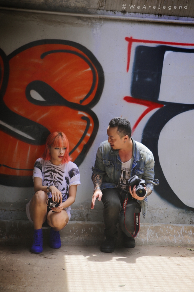 Chi Pu v&agrave; đạo diễn Hưng BlackhearteD (Ảnh: NVCC)