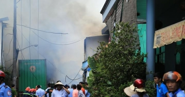 Cháy lớn ở Bình Dương, hàng trăm công nhân lo mất Tết