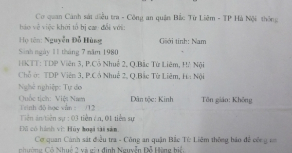 Truy nã đối tượng vì "làm vỡ cái chum"