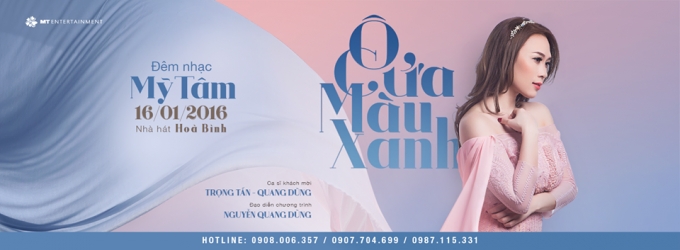 Đ&ecirc;m nhạc &ocirc; cửa m&agrave;u xanh của Mỹ T&acirc;m diễn ra đ&ecirc;m 16-1.