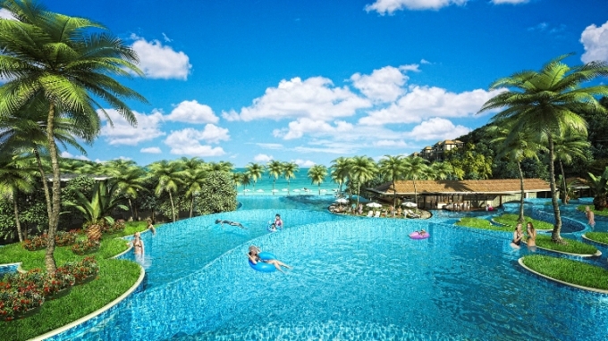 Bể bơi tr&agrave;n bờ tại Premier Village Phu Quoc