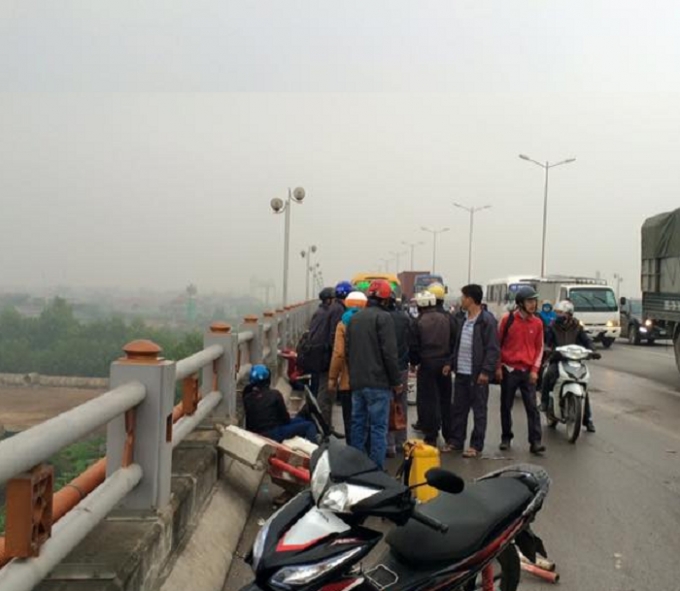 Vụ tai nạn khiến 4 người bị thương nặng.