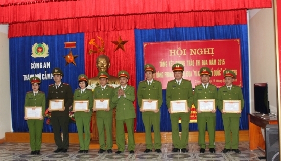 Công an TP Cẩm Phả phát động phong trào "Vì An ninh Tổ quốc"