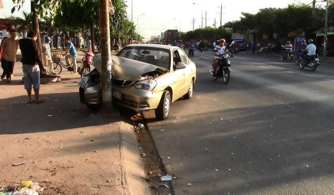 Hiện trường vụ TNGT đ&aacute;ng tiếc