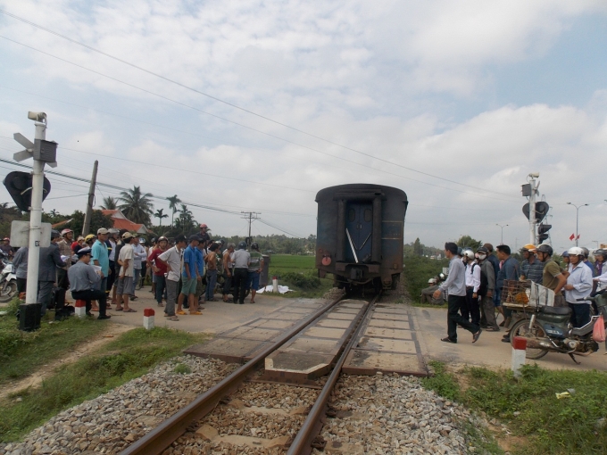 Hiện trường vụ tai nạn.