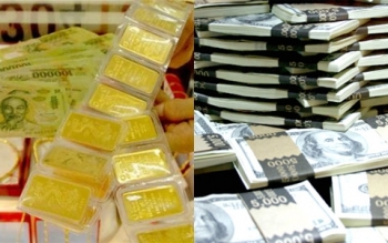 Tỷ giá trung tâm giảm, giá vàng đi ngang