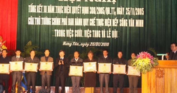 Hưng Yên: Tổng kết chặng đường 10 năm thực hiện nếp sống văn minh