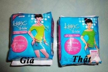 Chị em cẩn trọng với băng vệ sinh giả bán tràn lan trên thị trường