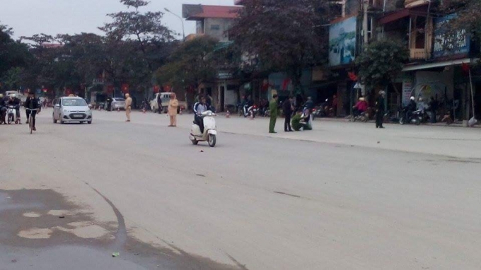 Hiện trường nơi xảy ra sự việc.