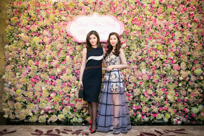 Huyền My v&agrave; Lam C&uacute;c như lạc giữa vườn hoa Xu&acirc;n