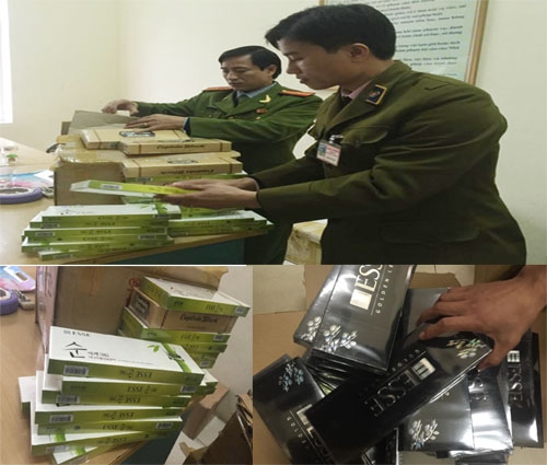 To&agrave;n bộ số thuốc l&aacute; đ&atilde; bị c&ocirc;ng an Thanh H&oacute;a thu giữ.